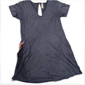 Altered State Fall Charcoal Keyhole Back Dress